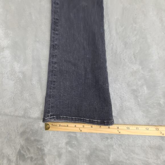 Frame Jetset Crop Mini Boot Sheen Noir Black Stretch High Rise Bootcut‎ 0 - Picture 9 of 11